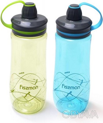 Пляшка для води Fissman Skier - спортивна пляшка для втамування спраги під час ф. . фото 1