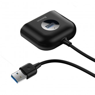 USB Hub Baseus Square round 4 in 1 - це зручний і функціональний хаб, який підкл. . фото 5