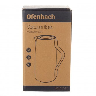 Термос пластиковый Ofenbach со стеклянной колбой 1 л
Термос Ofenbach обладает вы. . фото 8