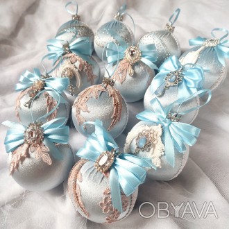 Набор новогодних шаров Голубой, 12 шт
Дарите вашей елке неповторимый шарм с наши. . фото 1