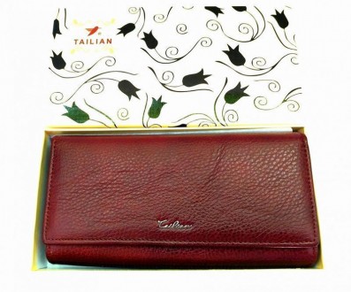 
Фирменный женский кошелёк из натуральной кожи Tailian. Качество более, чем отли. . фото 6