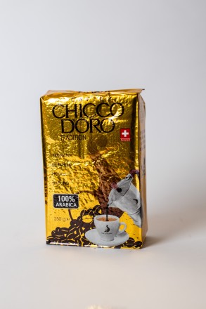 Кава мелена Chicco D'oro Tradition у вакуумній фольгованій упаковці від шве. . фото 3