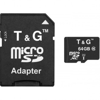 Карта памяти T&G microSD (UHS-1) (micro SECURE DIGITAL High Capacity). Совместим. . фото 2