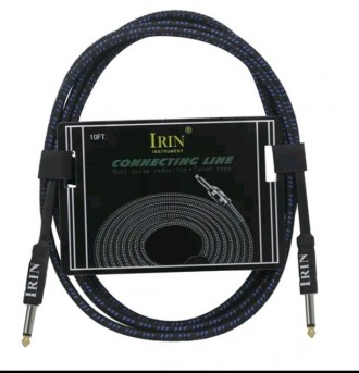 Гитарный провод Irin интструментальный кабель для электрогитары 3м.
Провод для г. . фото 2