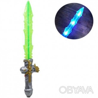 Пластиковый меч с лазером оснащен световыми и звуковыми эффектами (светится лезв. . фото 1