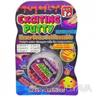 Пластилін-тягучка, з якого можна зробити стрибунець. "Exciting Putty" - це мʼяка. . фото 1