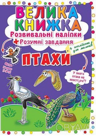 Велика книга "Розвиваючі наклейки. Розумні завдання". За допомогою цієї книги ти. . фото 1