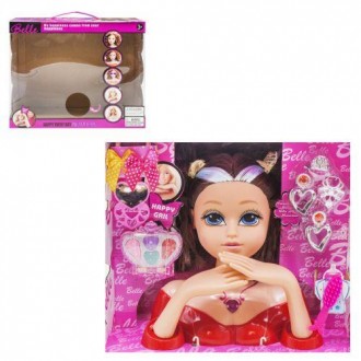 Кукла-манекен для причесок "Beautiful", в красном [tsi152368-ТSІ]. Киев. фото 1