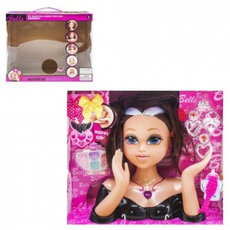 Кукла-манекен для причесок "Beautiful", в чёрном [tsi152370-ТSІ]. Киев. фото 1