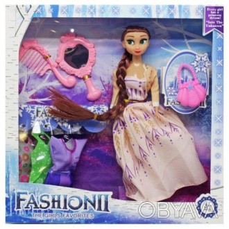 Яркий игровой набор с куклой в виде героини популярного мультфильма "Frozen". В . . фото 1