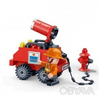 З конструктором "Пожежні" можна зібрати круту пожежну техніку із водяною гармато. . фото 1
