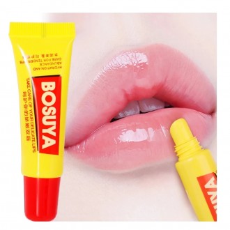 Натуральный бальзам для губ Bosuya Lip Balm обогащен витаминами, скваланом расти. . фото 3