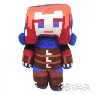 Мʼяка іграшка у вигляді героя із всесвіту "Minecraft". Іграшка виготовлена з при. . фото 1