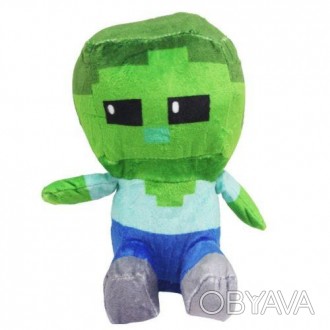 Мʼяка іграшка у вигляді героя із всесвіту "Minecraft". Іграшка виготовлена з при. . фото 1