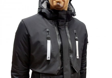 Размеры в наличии:3XL(52-54) 
Мужское зимнее пальто Adidas
Разработанное для нош. . фото 9