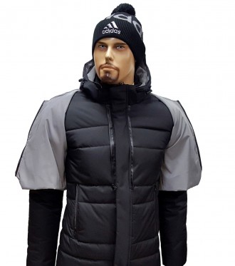 Размеры в наличии:3XL(52-54) 
Мужское зимнее пальто Adidas
Разработанное для нош. . фото 6