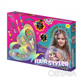 ![CDATA[Креативна творчість "Hair Styler. Fashion" метелик (10) Danko Toys Работ. . фото 1
