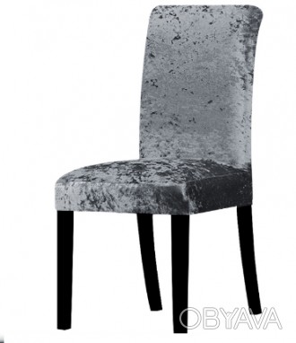 Велюровые чехлы на стулья со спинкой на резинке, 6 шт комплект, Турция
 Цена ука. . фото 1