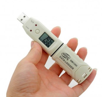Реєстратор даних вологості та температури, USB, 0-100%, -30-80 °C BENETECH GM136. . фото 7