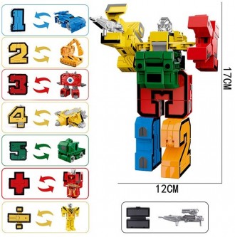 Набор цифр-трансформеров "Number robot" (5 цифр, 2 знака) арт. 727-3
Оригинальны. . фото 3