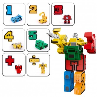Набор цифр-трансформеров "Number robot" (5 цифр, 2 знака) арт. 727-3
Оригинальны. . фото 4