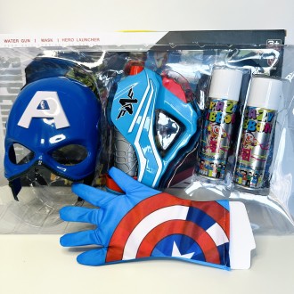 Набор супергероя "Капитан Америка/Captain America" (стреляет паутиной) арт. WL 8. . фото 3