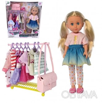 Игровой набор - кукла со шкафом и одеждой арт. W 322007 C3