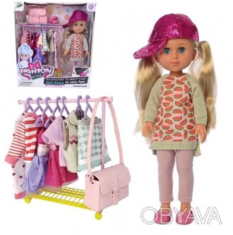 Игровой набор - кукла со шкафом и одеждой арт. W 322007 C2