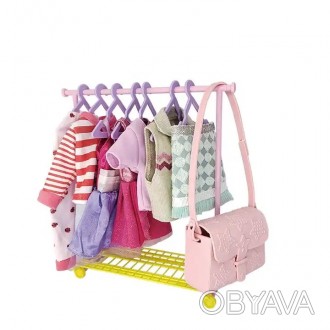 Игровой набор - кукла со шкафом и одеждой арт. W 322007 C4