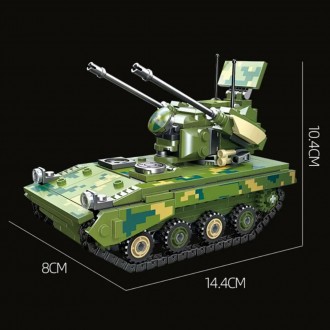 Конструктор - танк ВСУ "САУ Gepard" (347 деталей) арт. 32198
В наше время военна. . фото 4
