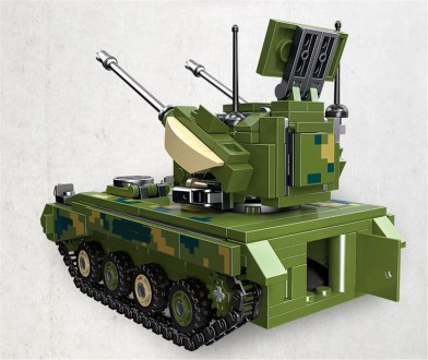 Конструктор - танк ВСУ "САУ Gepard" (347 деталей) арт. 32198
В наше время военна. . фото 3