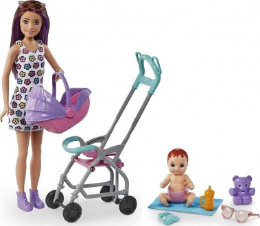 Кукла Барби "Няня с коляской и пупсом" Barbie Skipper Babysitters арт. GXT34
В н. . фото 5