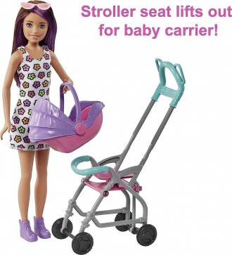 Кукла Барби "Няня с коляской и пупсом" Barbie Skipper Babysitters арт. GXT34
В н. . фото 4