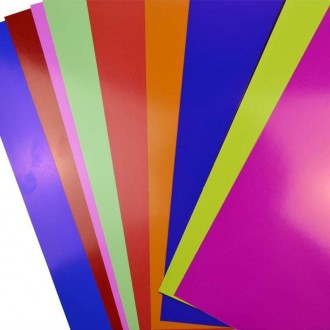 В набор входит 10 цветных двухсторонних листов и 10 листов цветного картона двух. . фото 3