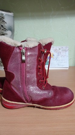Зимові чоботи для дівчинки Шалунишка 32 розмір. Дуже теплі. Устілка 20 см.. . фото 4