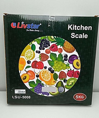 Ваги кухонні Livstar мають компактний розмір, але витримують навантаження до 5 к. . фото 2