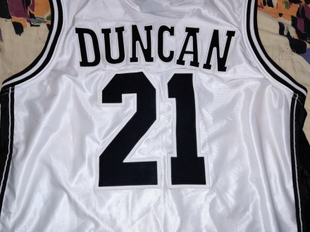 Баскетбольная майка NBA San Antonio Spurs, Duncan, размер-XL, длина-72см, под мы. . фото 7