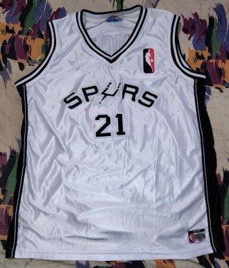 Баскетбольная майка NBA San Antonio Spurs, Duncan, размер-XL, длина-72см, под мы. . фото 4