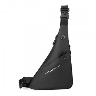 
	Текстильная мужская сумка через плечо ATN02-6675A в черном цвете.
Размеры изде. . фото 2