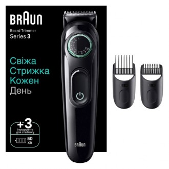 Триммер Braun Beard Trimmer BT3411 черный Триммер Braun Beard Trimmer BT3411 име. . фото 2