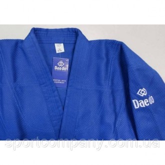 Кімоно для дзюдо синє тренувальне Daedo дзюдоги Elite JU 2202 для дорослих підви. . фото 4