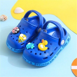 Детские кроксы для мальчиков синие
* Классический и прочный: в этой обуви исполь. . фото 2