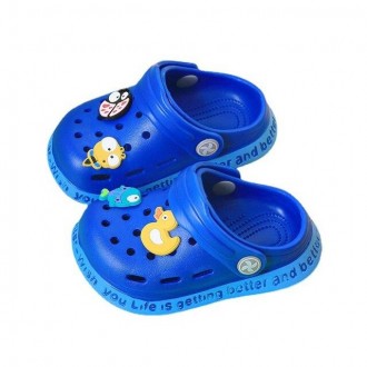 Дитячі крокси для хлопчиків сині
* Класичний та міцний: у цьому взутті використо. . фото 3