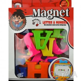 Набор цифр на магните призван обучить ребенка английским буквам и научить читать. . фото 1