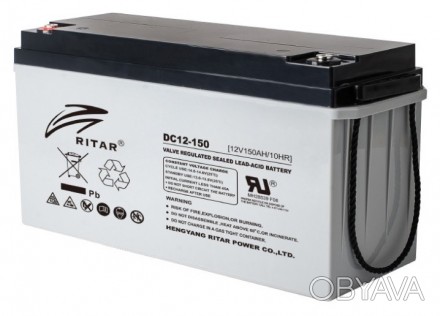 Аккумуляторная батарея AGM RITAR DC12-150 - правильная батарея для твоих устройс. . фото 1