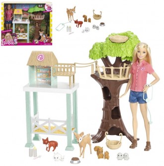 Игровой набор – кукла Барби и центр спасения животных (Barbie Animal Rescuer Cen. . фото 2