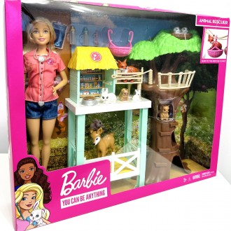 Игровой набор – кукла Барби и центр спасения животных (Barbie Animal Rescuer Cen. . фото 3