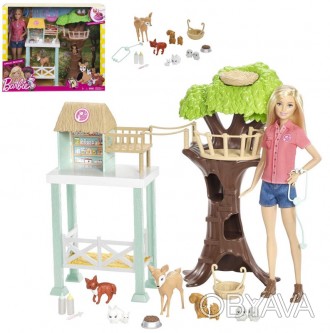 Игровой набор – кукла Барби и центр спасения животных (Barbie Animal Rescuer Cen. . фото 1