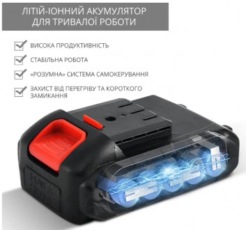 
Електропила на акумуляторі у валізі 24V 
Характеристики та опис
Акумуляторна ла. . фото 7