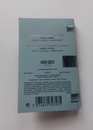 Продам новую женскую парфюмированную воду Kenzo World Kenzo (пробник 1 мл). Прич. . фото 5